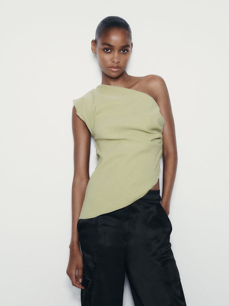 Asymmetric One Shoulder Top
