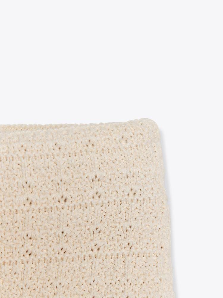 Knitted Tube Top & High Waist Pleated Skirt