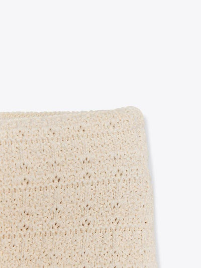 Knitted Tube Top & High Waist Pleated Skirt