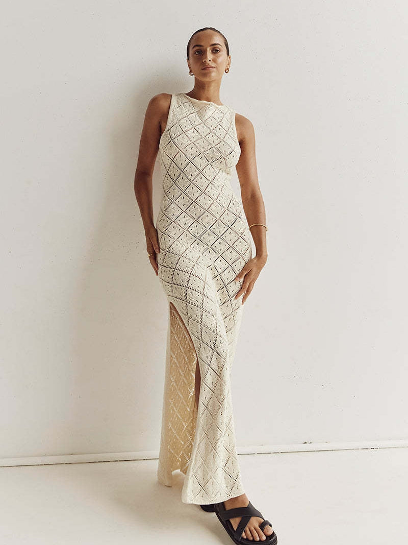 mesh diamond dress hollow Dresses For Women Glamorous Diamond Mesh Dress For Birthday Party & Stage  Performance With Sexy Hollow Lens Evening Outfit