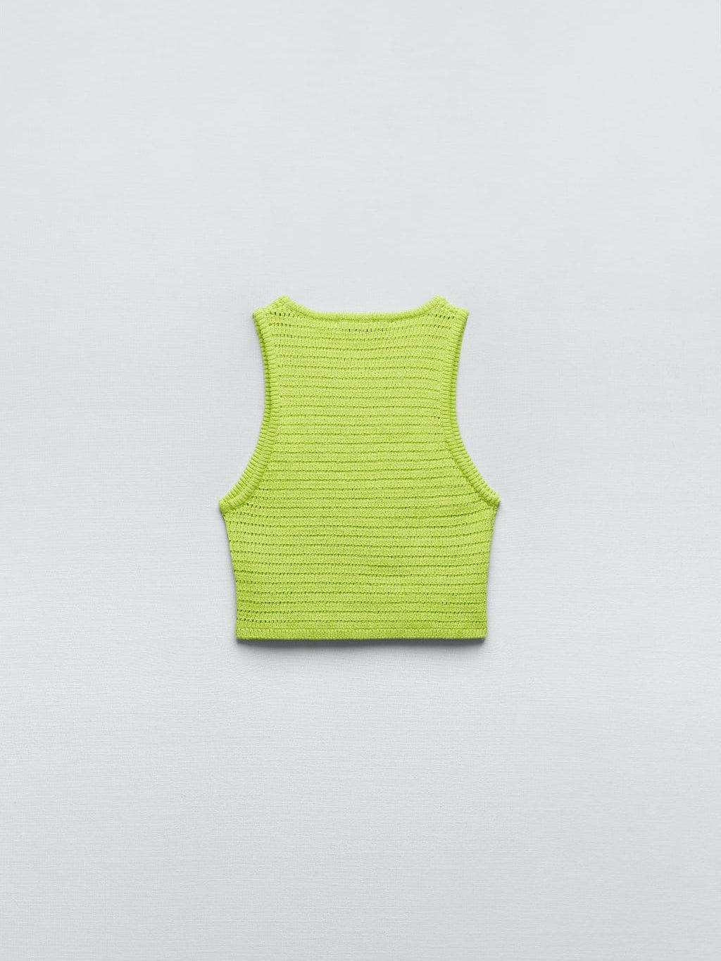 Green Sleeveless Applique Top