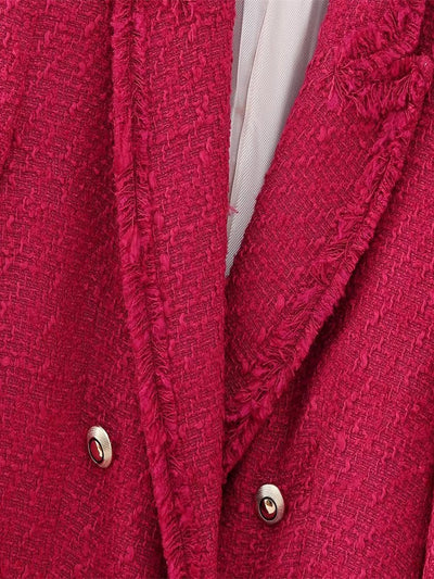 Textured Tweed Crop Blazer