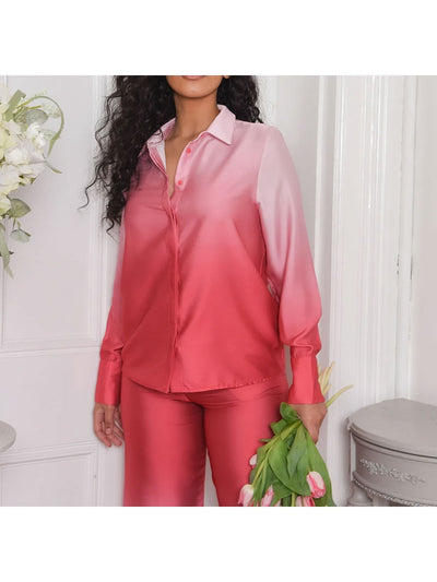 Pink Tie Dye Oversized Shirt & Pants Coord Set