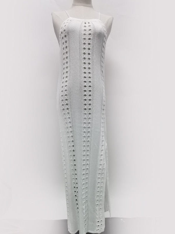 Knitted Hollow Out Cutout Out Beach Dress