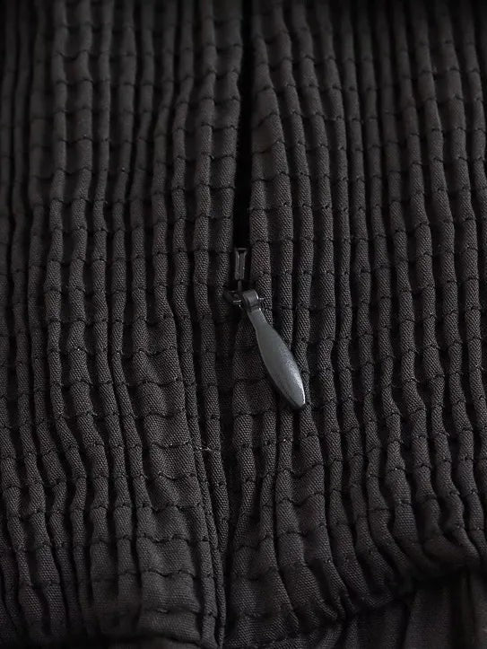 Black Casual Tube Maxi Dress