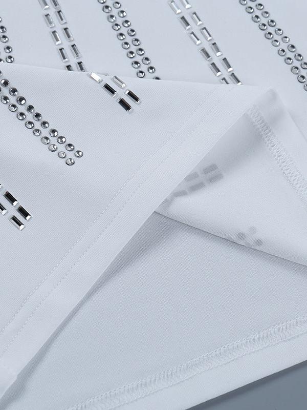 Spaghetti Strap Rhinestone Sheath Bodycon Short Dress