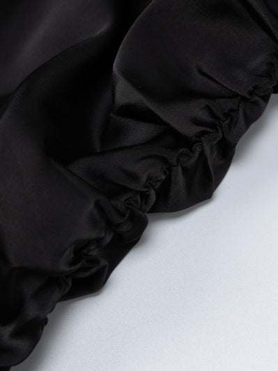 Mesh Stitching Sheer Long Sleeve Dress