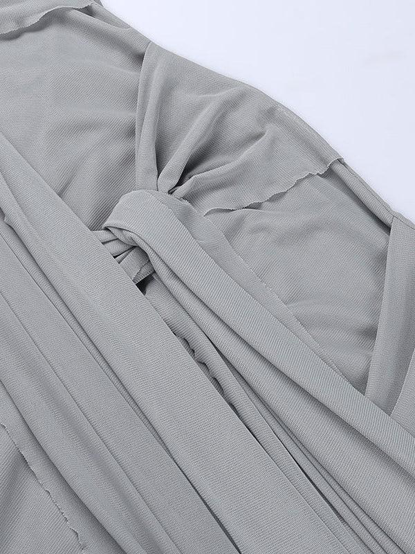 Draped Tube Bandeau Sheath Dress