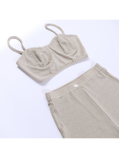 Shimmering Cami Top & Pants Coord Set