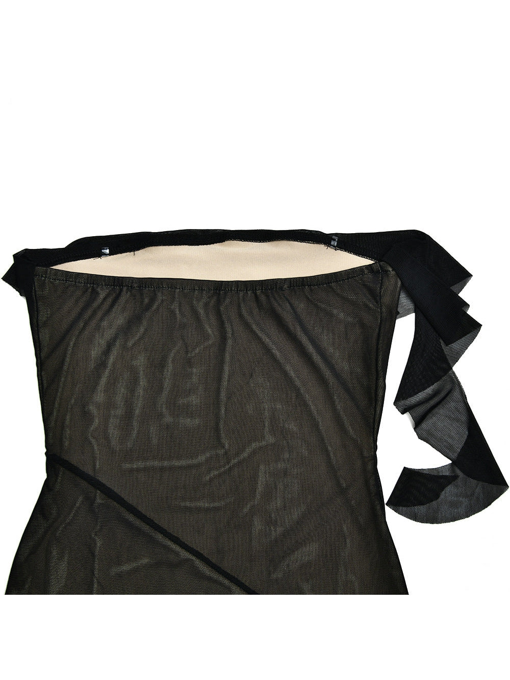 Ruffle Tube Top Sheath Dress