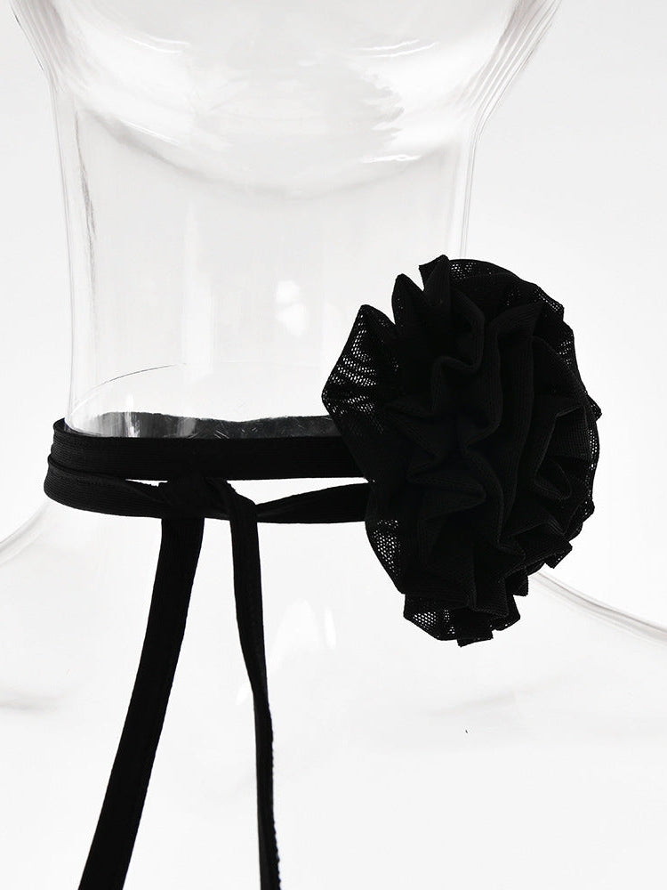 Halterneck Tube Top Cutout Slit Maxi Dress