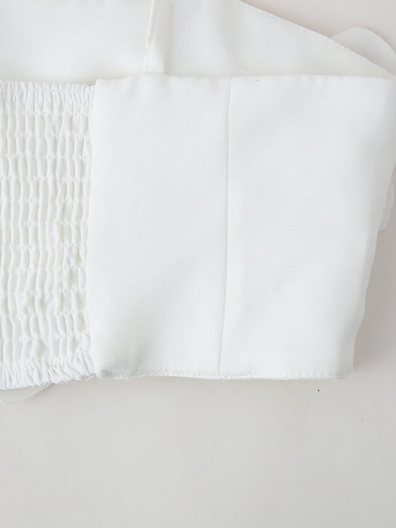 3D Floral Applique Vest Lace up Top