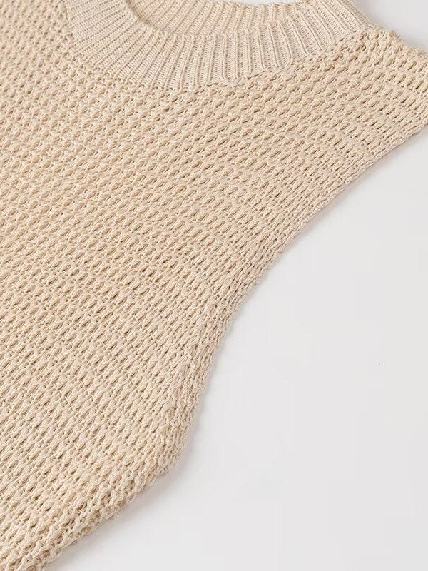 Tassel Knitted Crew Neck Dress