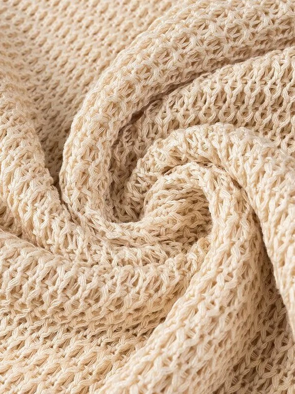 Tassel Knitted Crew Neck Dress