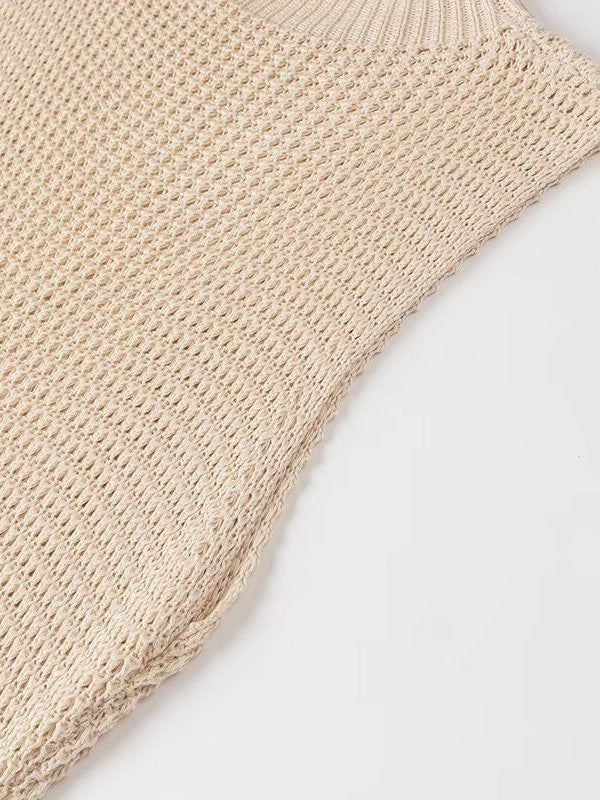 Tassel Knitted Crew Neck Dress