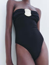 Round Brooch Tube Bodysuit