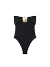 Round Brooch Tube Bodysuit