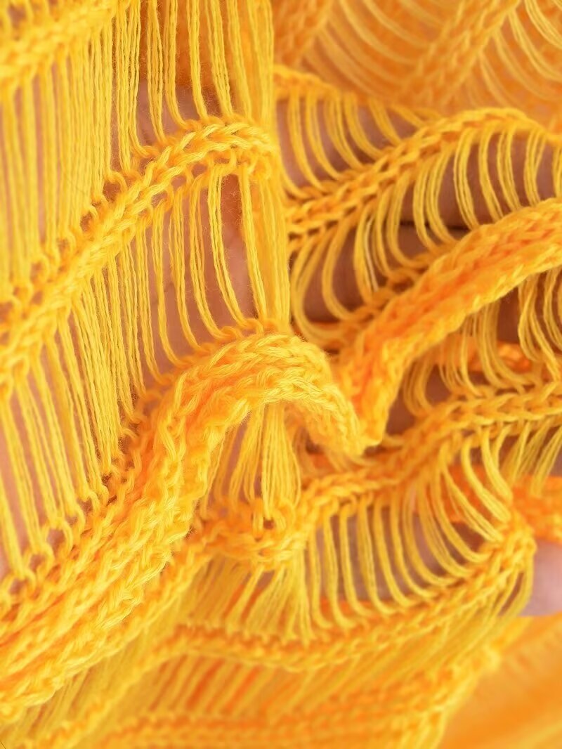 Autumn Hollow Out Cutout Out  Knitted Backless Sling Dress