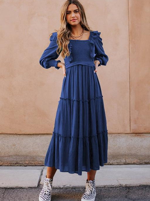 Smocked Ruffle Dress