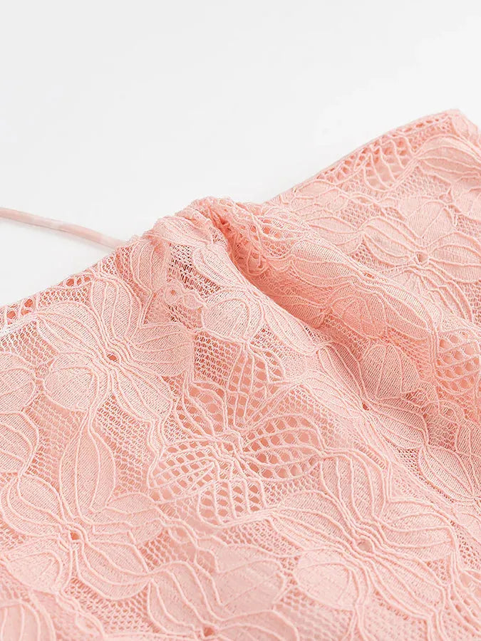 Baglami Asymmetric Sling Mini Dress