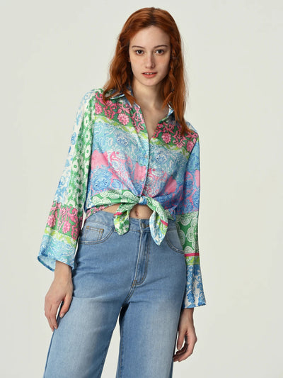 Floral Print Short Shirt