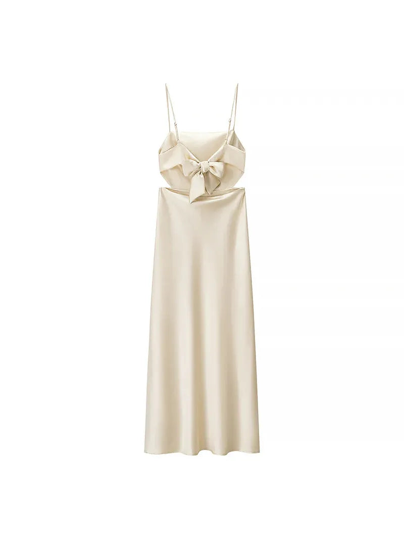 Spaghetti Strap Backless Midi Dress Spaghetti Strap Backless Midi Dress