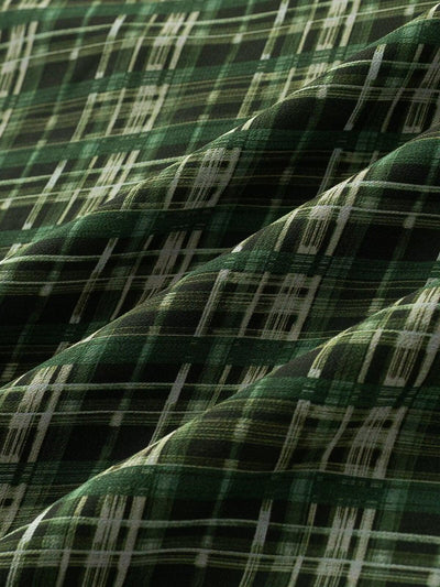 Puff Sleeve U Neck Lace Dress