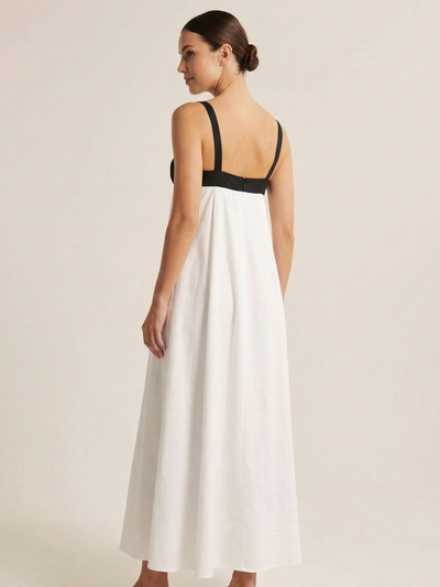 Colorblock Bust Maxi Slip Dress