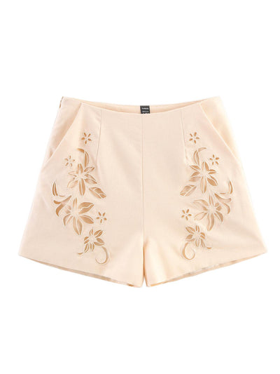 Embroidered Vest & Shorts Coord Set