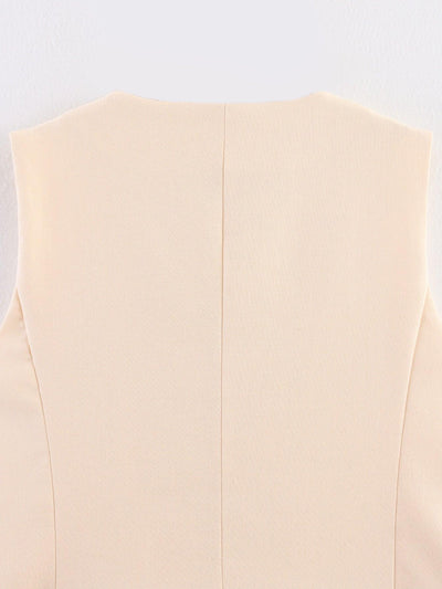 Embroidered Vest & Shorts Coord Set