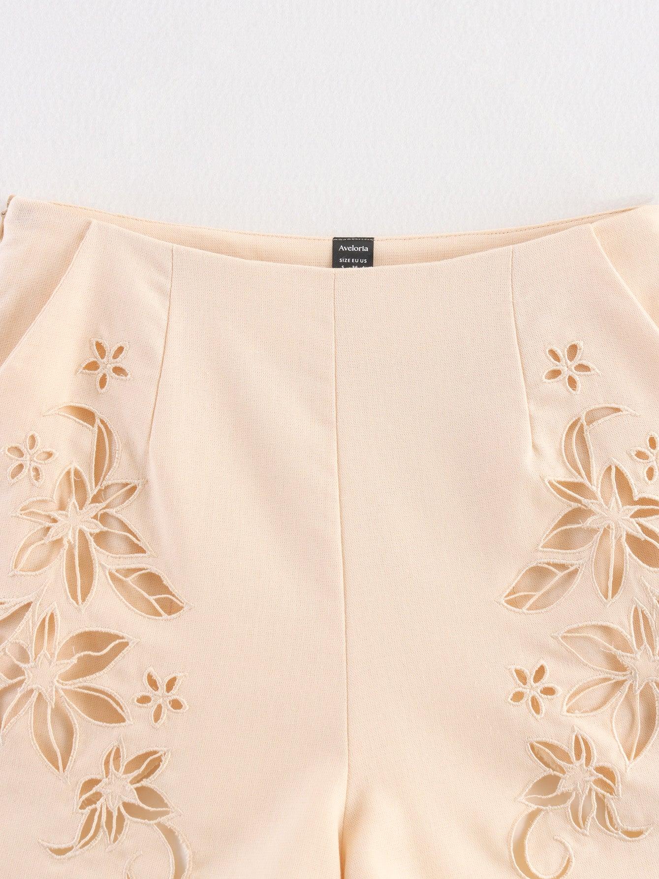 Embroidered Vest & Shorts Coord Set