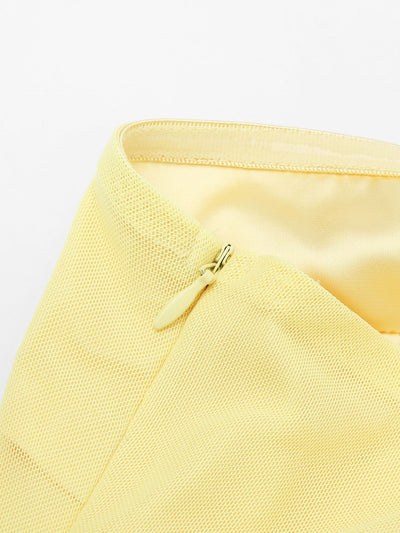 Tube Top Hollow Out Cutout Backless Satin Maxi Dress