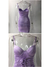 Lilac Lacing Pleated Cami Dress