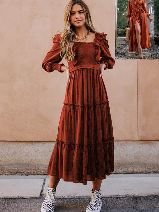 Smocked Ruffle Dress