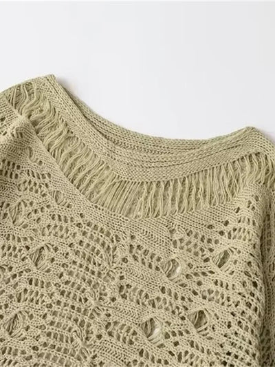 Hollow Out Knitted Sweater