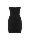 Deep Neck Corset Mesh Nightclub Dress