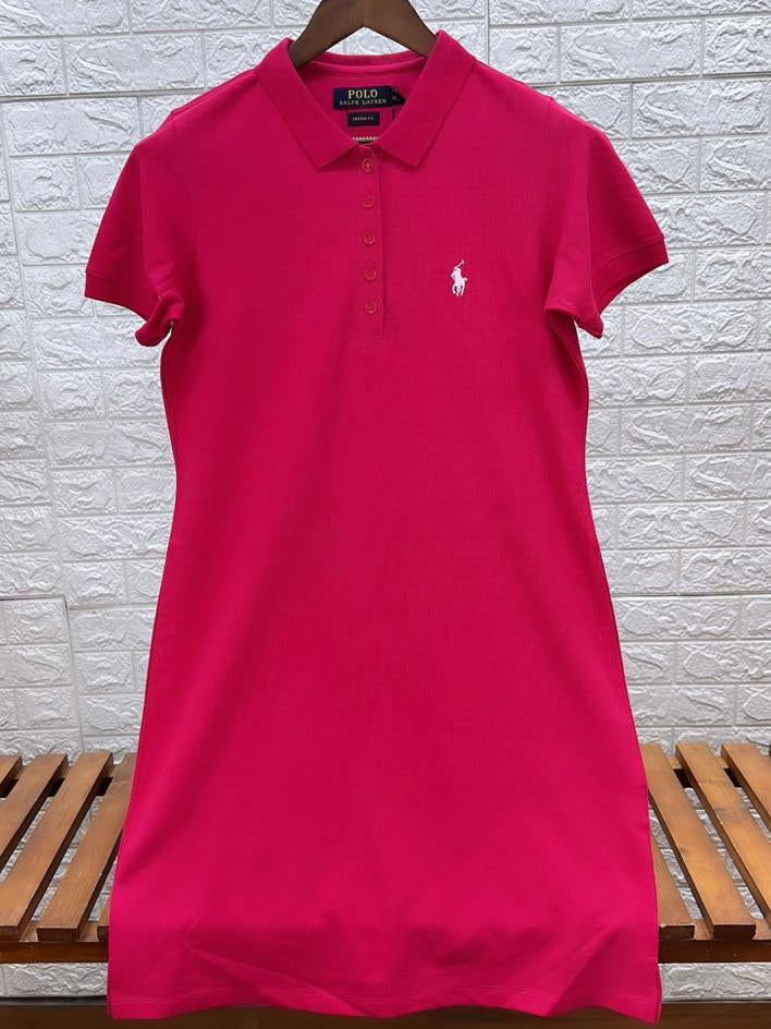 Polo Neck T Shirt Dress