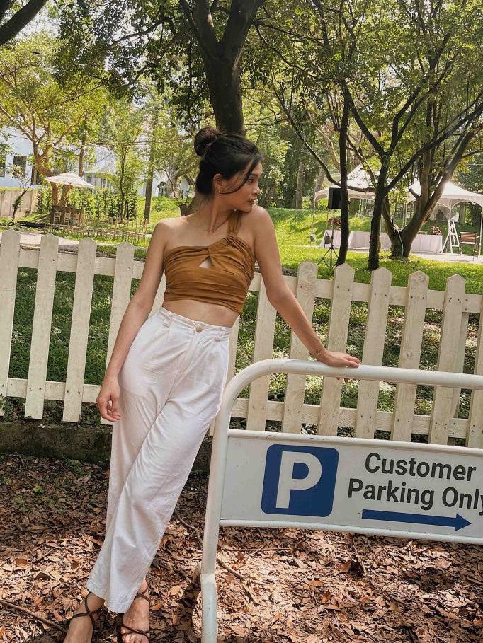 Jasmine One Shoulder Crop Top