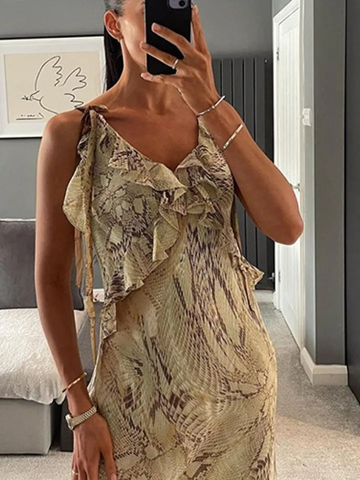 Animal Snake Print Dress