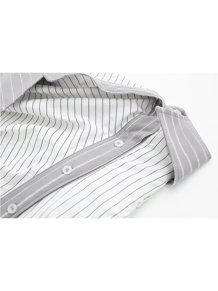 Asymmetric Striped Tube Top