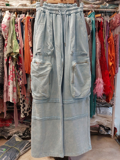 Cargo Wide Leg Pant With Pockets