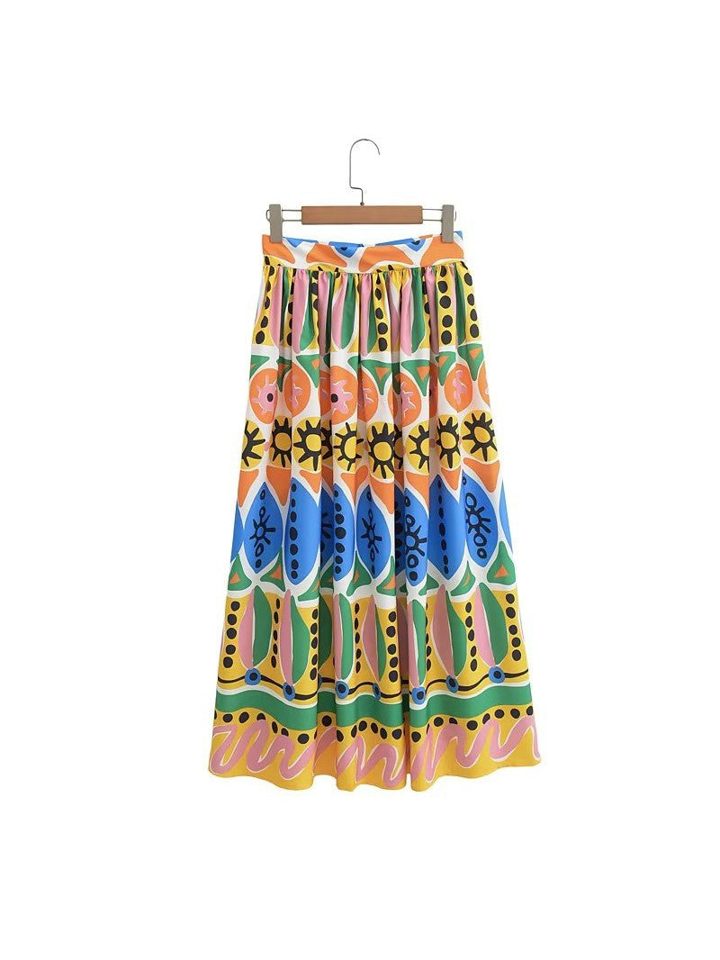 Halter neck Crop Top & Skirt Coord Set