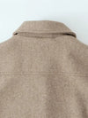 Woolen Polo Neck Textured Jacket