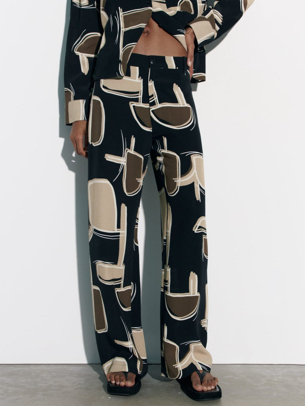 Buy Brown High Rise Wide Leg Pants for Women Online