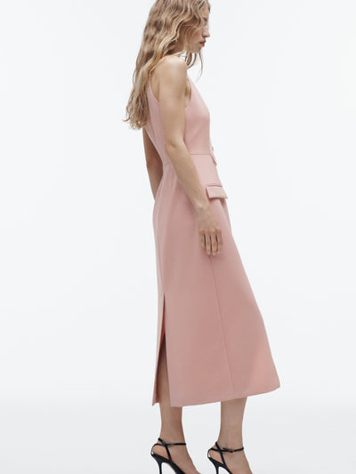 Waistcoat Style Midi Dress