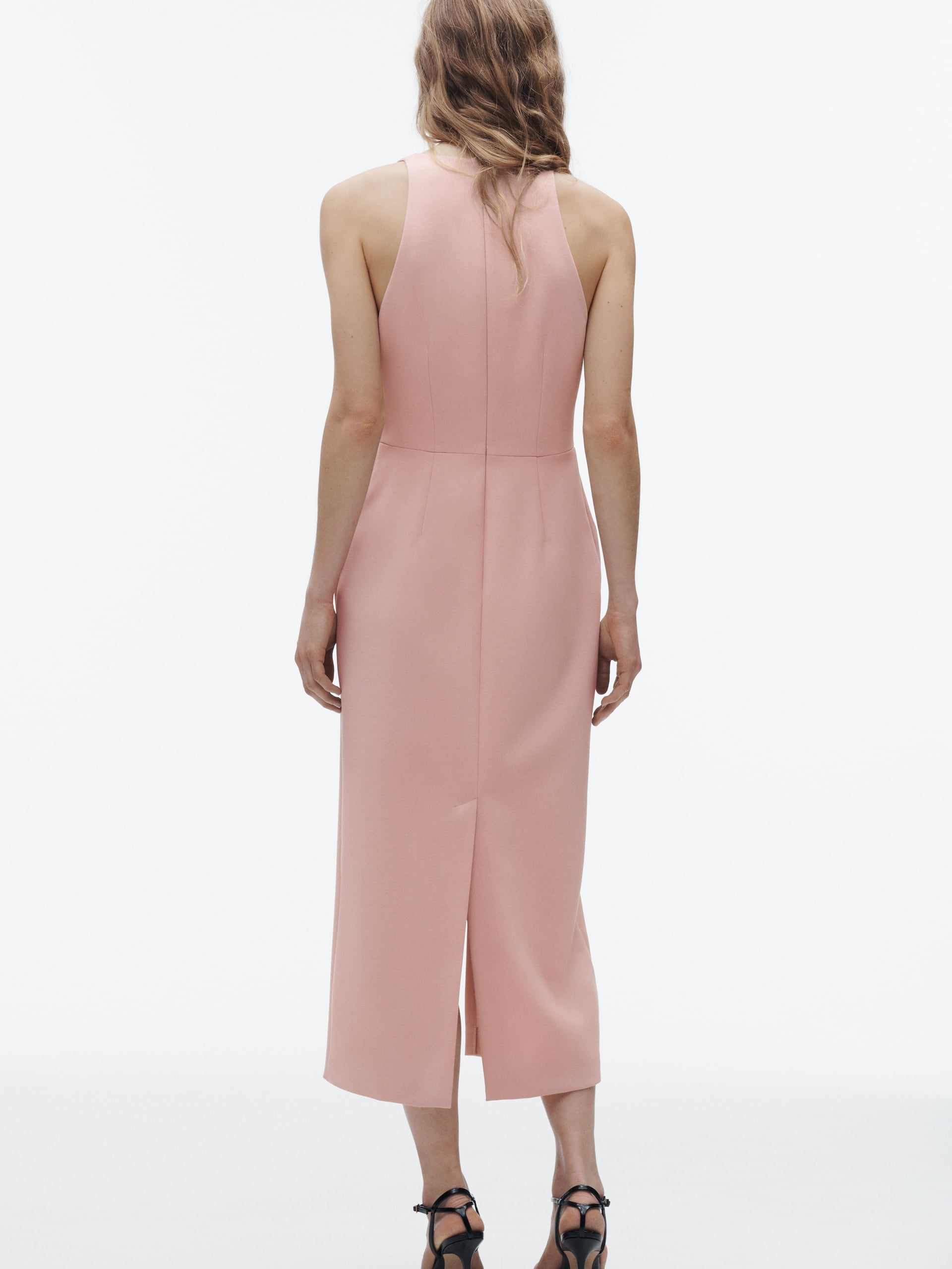 Waistcoat Style Midi Dress