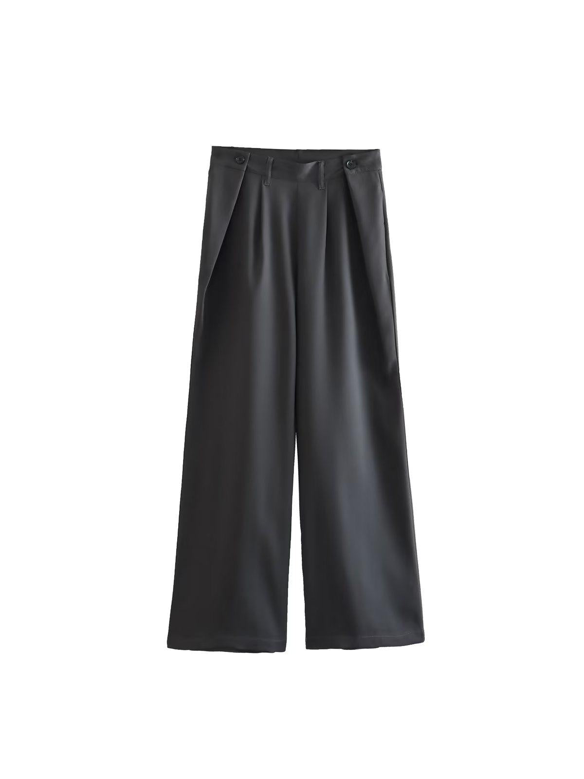 Bodysuit Style Blazer & Wide Leg Pants Coord Set