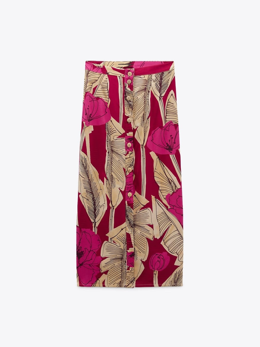 Floral Print Shirt & Skirt Coord Set