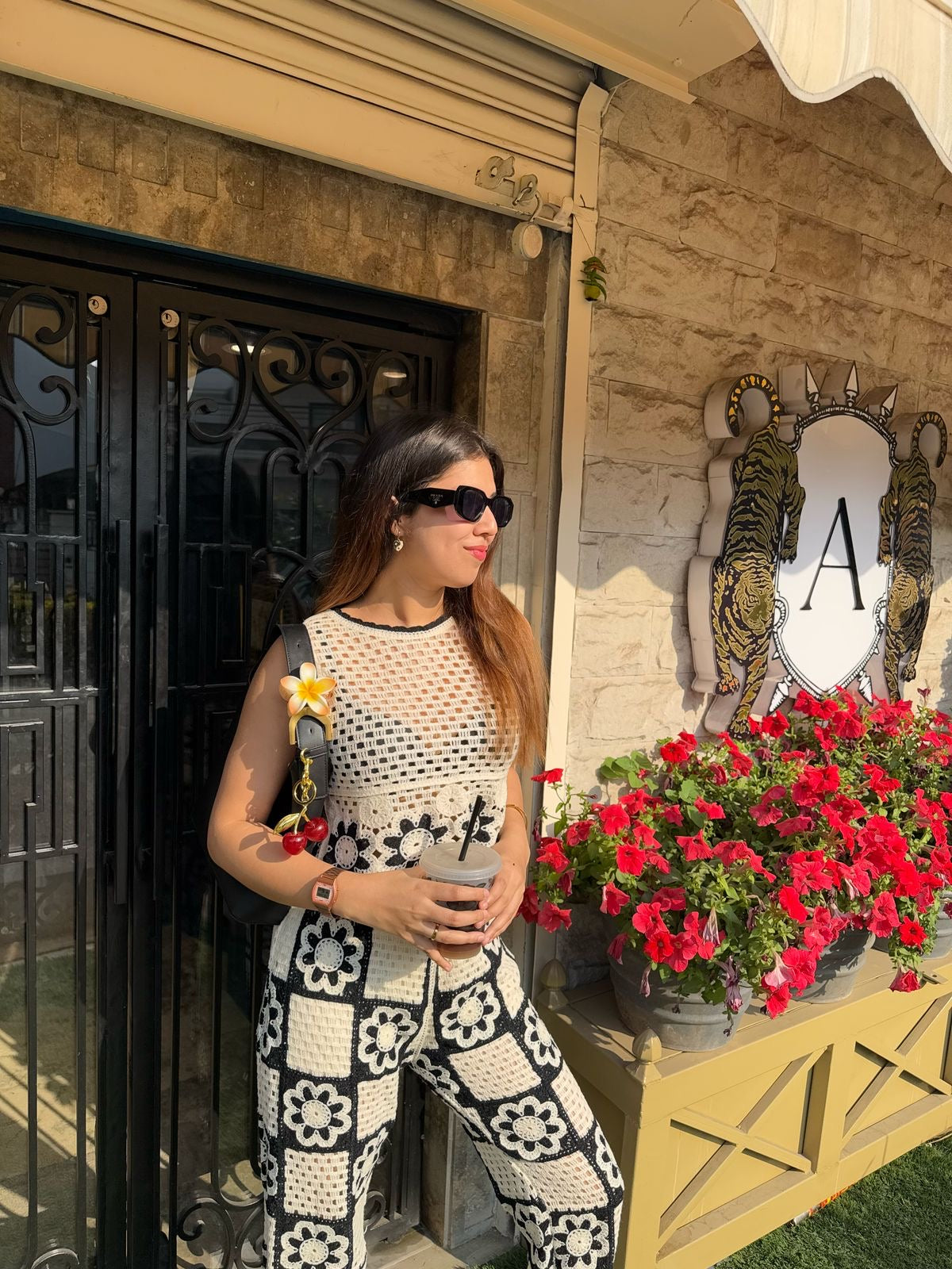 Erica Crochet Sleeveless Top and Pant Coord Set