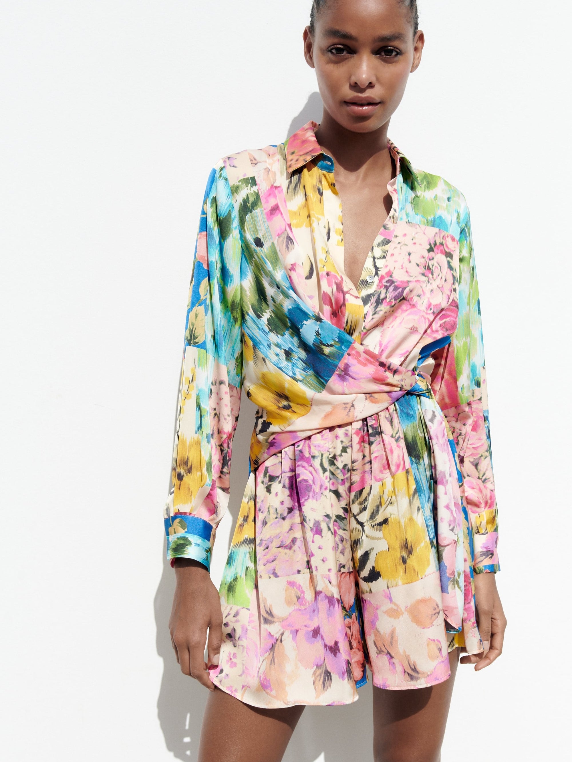 Floral Print Romper Jumpsuit